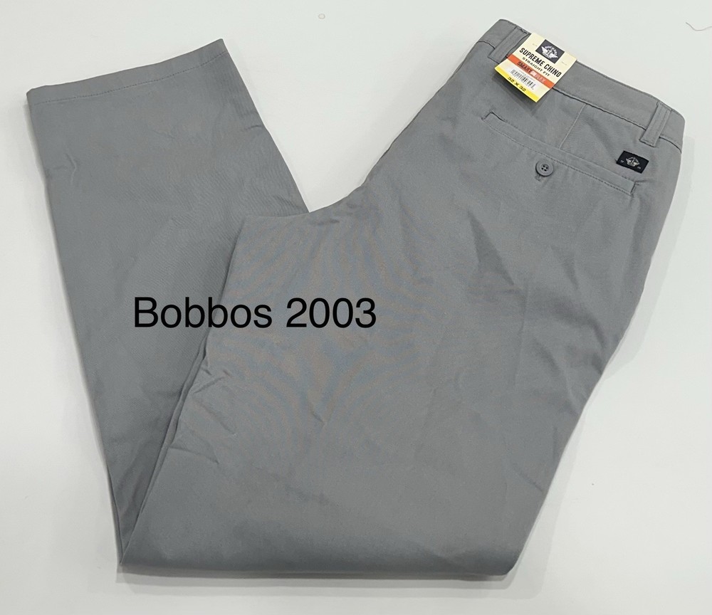 Dockers Men's Supreme Chino Smart Flex Straight Fit Pants, Gray, Size 32X32