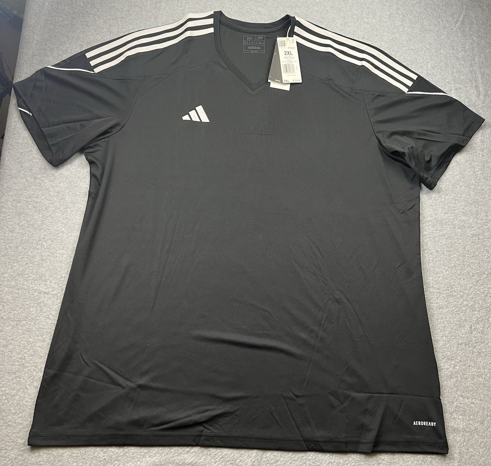 adidas Men’s Tiro 23 League Jersey Size 2XL Black/White HR4607 NWT