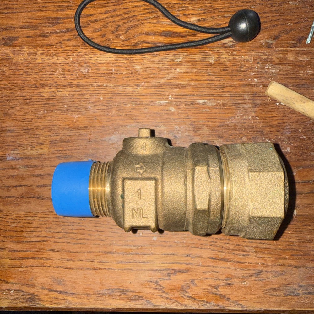 FORD METER BOX FB1101-4-G-NL 1” Ball Corp Corporation Stop No Lead, Grip Joint