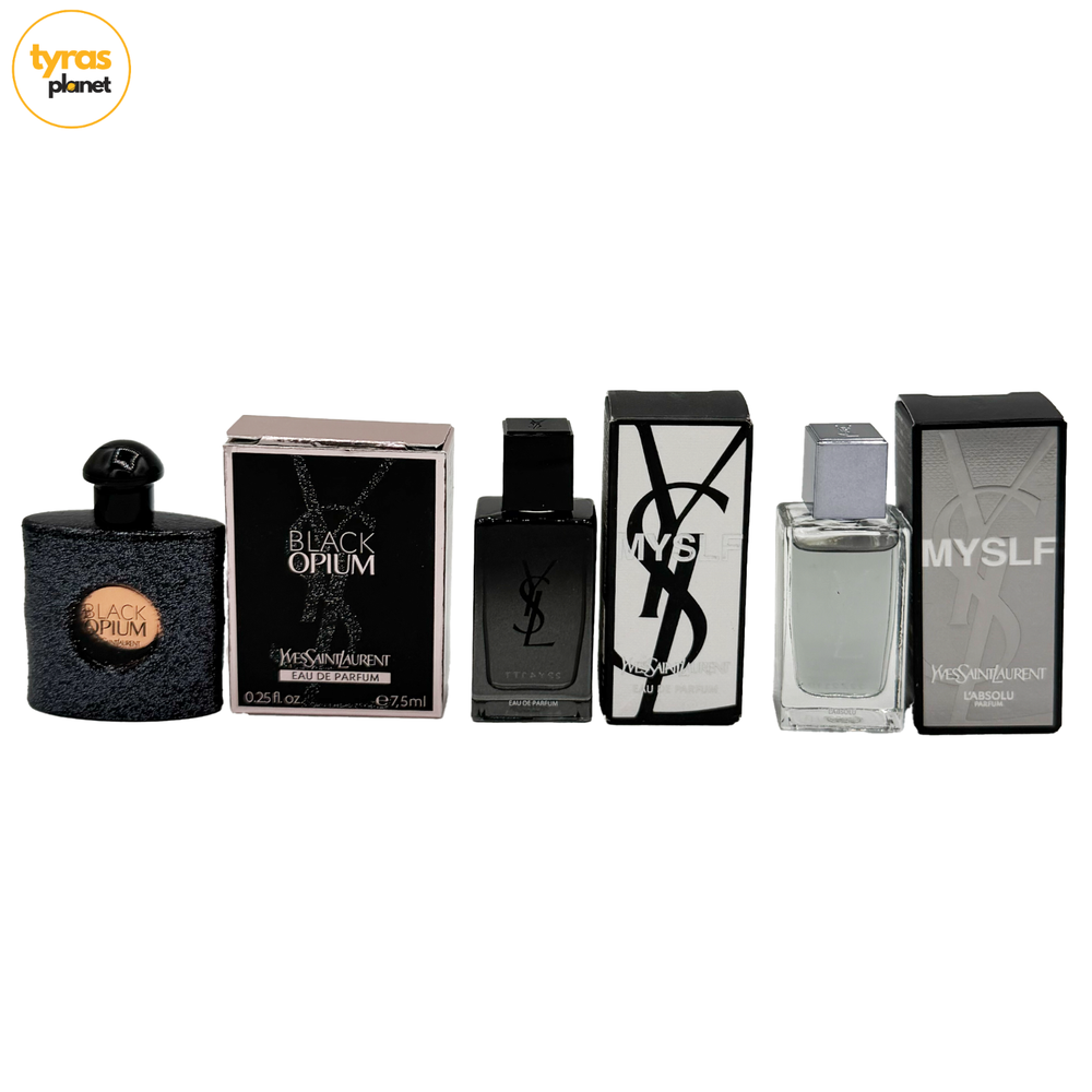 YSL Miniature Fragrance Lot of 3 Black Opium MYSLF EDP & L'ABSOLU Parfum NEW