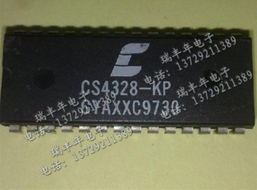 CRYSTAL CS4328-KP DIP-28 18-Bit Stereo D/A Converter for USA ship
