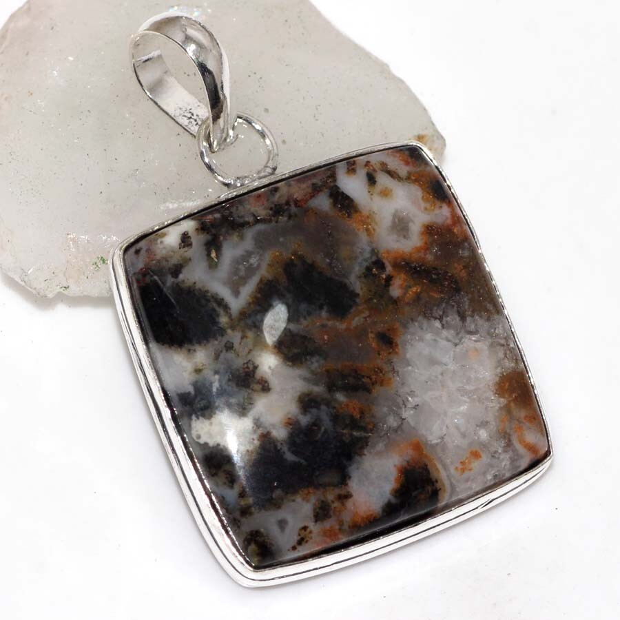 Moss Opal, Pendant | Gifts Handmade Gemstone Size 1.7