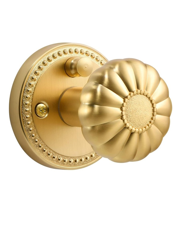 Gold Door Knobs Privacy Door Knob Satin Brass Door Knob Interior Brushed Gold...