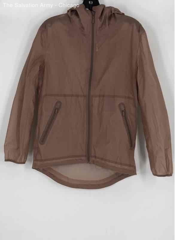 Lululemon Womens Light Pink Long Sleeve Hooded Full-Zip Jacket Size 2