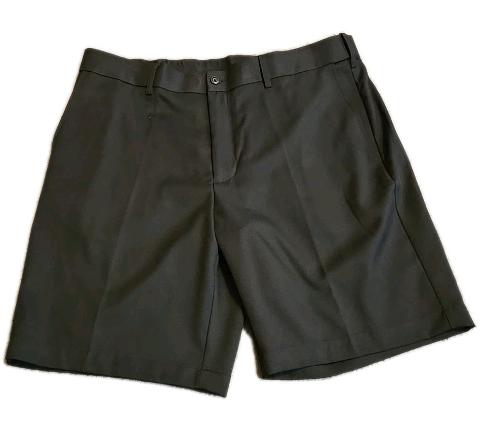 Grand Slam Golf Shorts Mens 38 Black Performance Stretch Waistband Active Chino