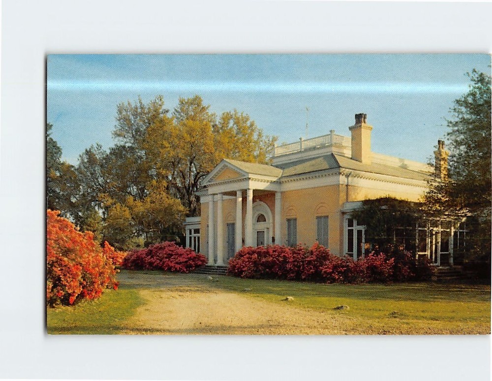 Postcard Home of Mrs. WJ Kendall & Family Monteigne Natchez Mississippi USA