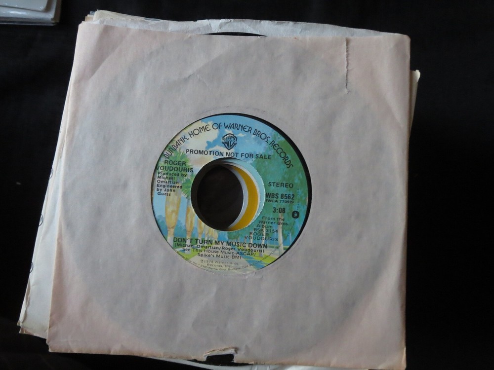 ROGER VOUDOURIS - Don't Turn My Music PROMO Unplayed Old Stock