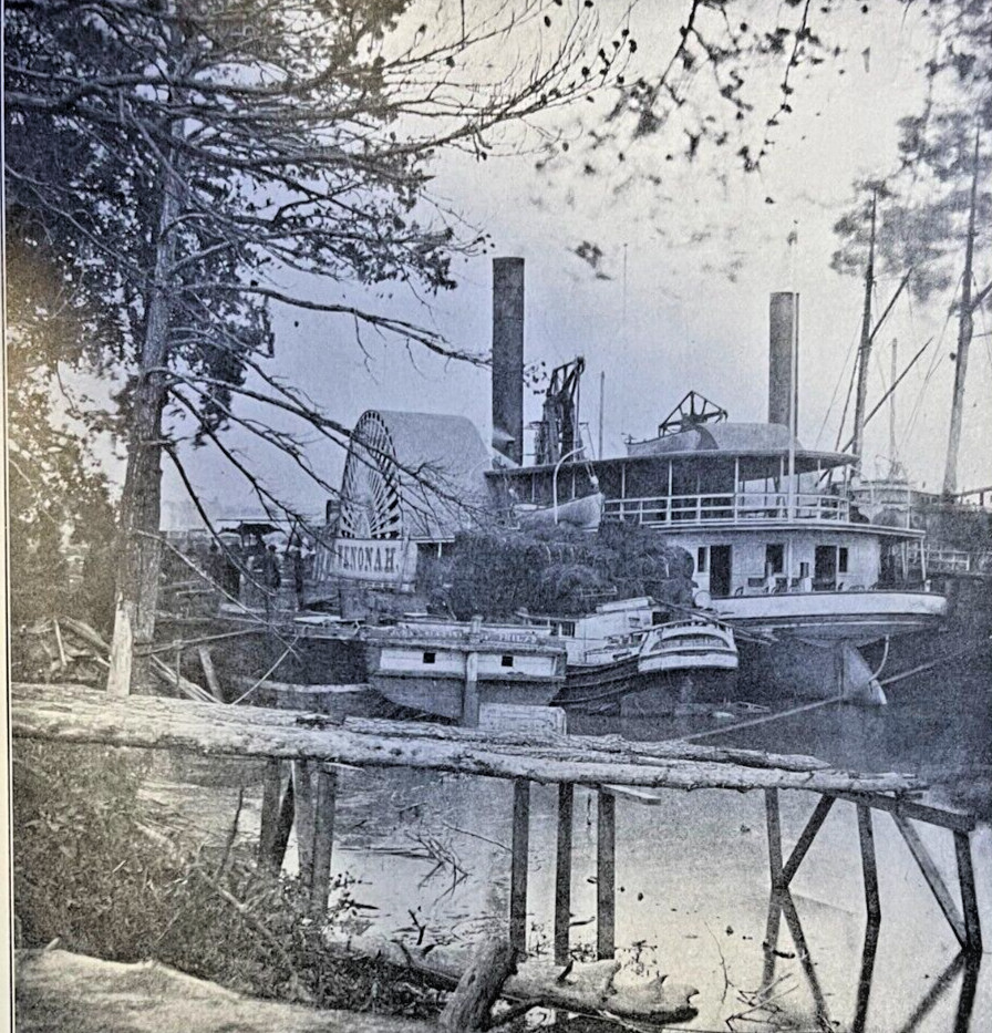 1912 Vintage Illustration White House Landing on the Pamunkey River Civil War