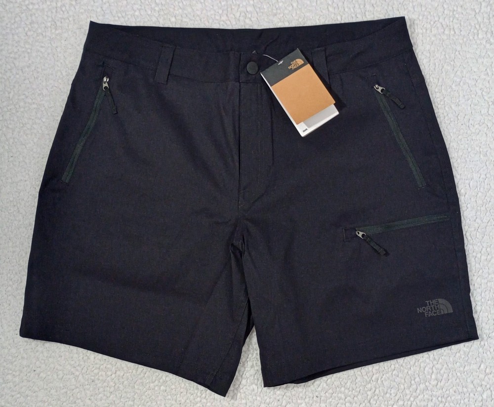 North Face Retrac Tech III 7-Inch Black Belted Shorts Size 38 $75