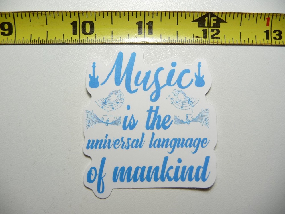 Music Lover Sticker Decal for Musicians Bands and Song Fans