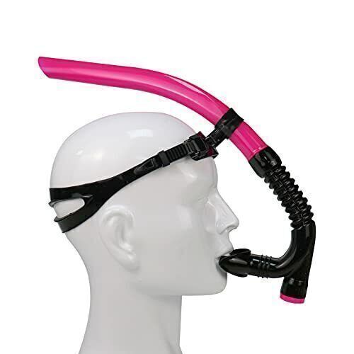Swim Snorkel One-Way Purge Valve Snorkel with Silicone Mouthpiece Easy to Adjust