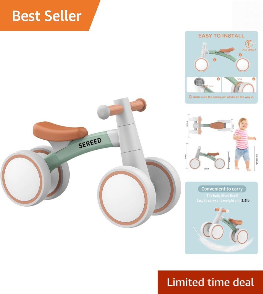 Baby Balance Bike for 1  Old Boys Girls 12-24  Toddler Balance Bike, 4 Wheels...