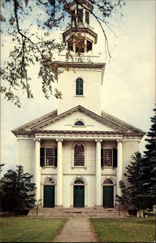First Congregation Church Tallmadge Ohio vintage postcard p416