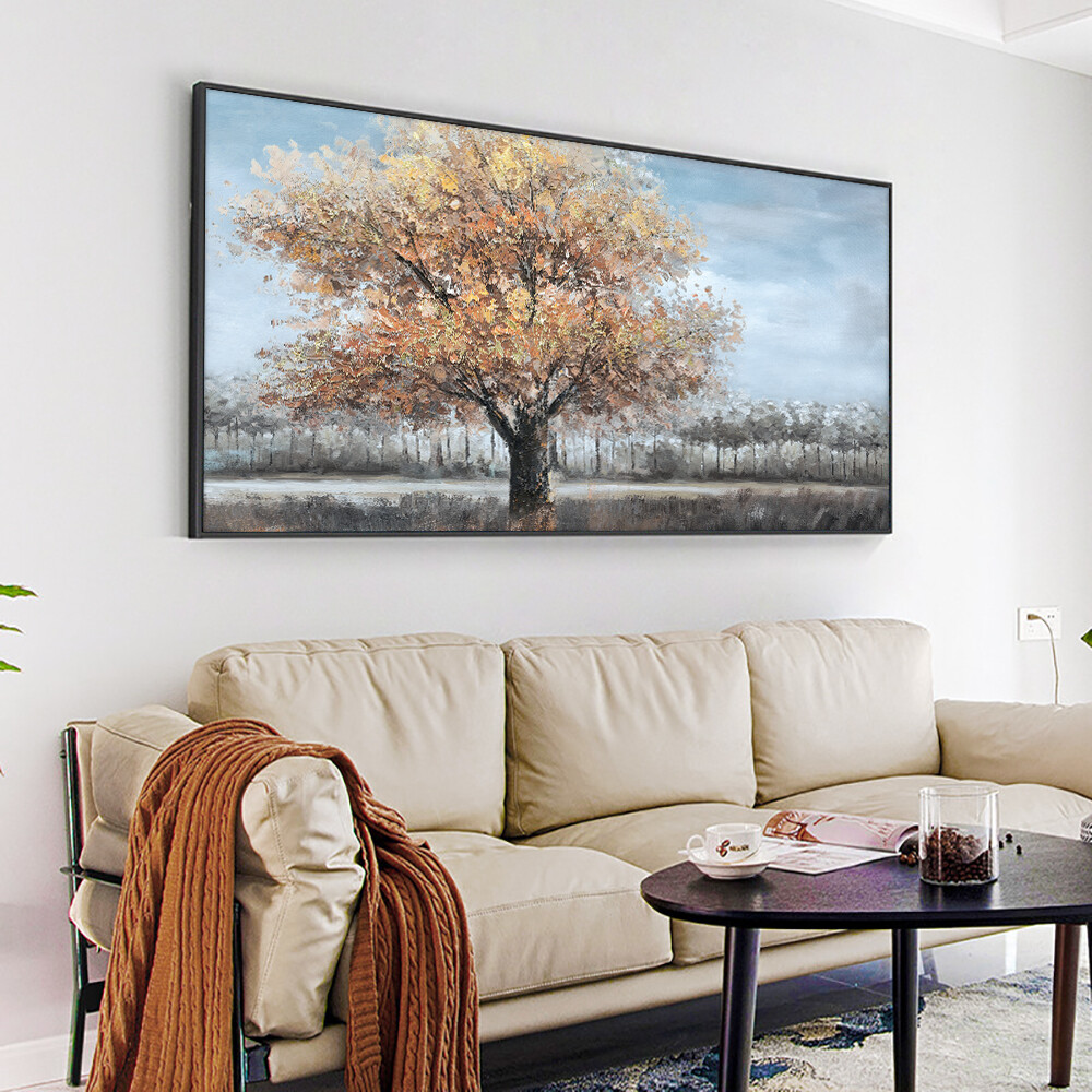 Abstract Trees Painting Handmade On Canvas Modern Decorative Wall Art Painting