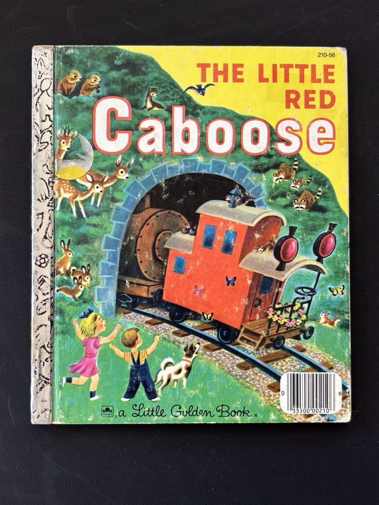 The Little Red Caboose - A Little Golden Book Marian Potter Tibor Gergely 1953