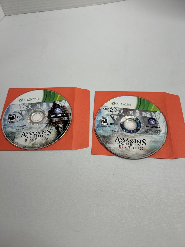 Assassin's Creed IV Black Flag (Xbox 360)  Tested - 2 DISCS ONLY