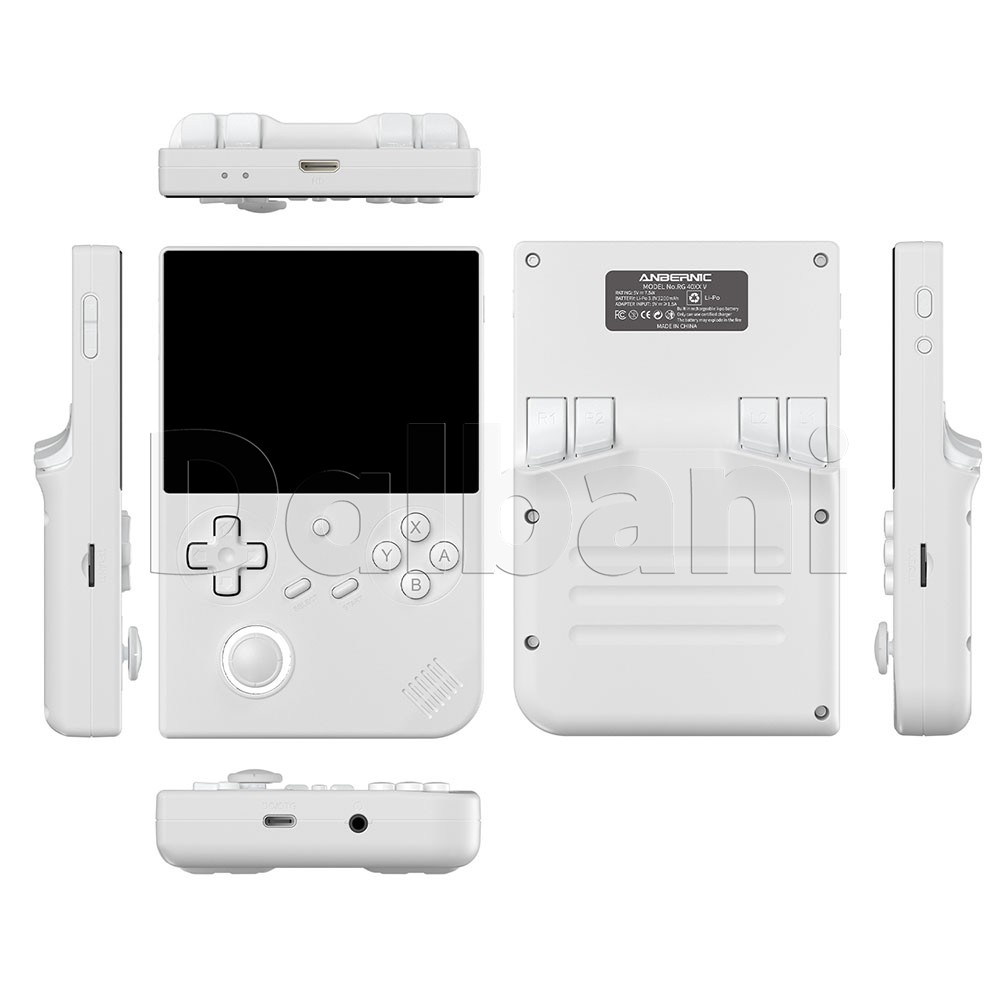 RG 40XXV White Anbernic 4.0' IPS handheld Game Console Linux 64-Bit 64G 5K Games