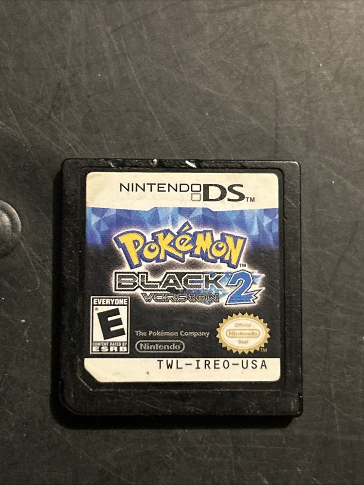 Pokemon Black Version 2 Nintendo DS Authentic Cartridge Only Tested TWL-IREO-USA