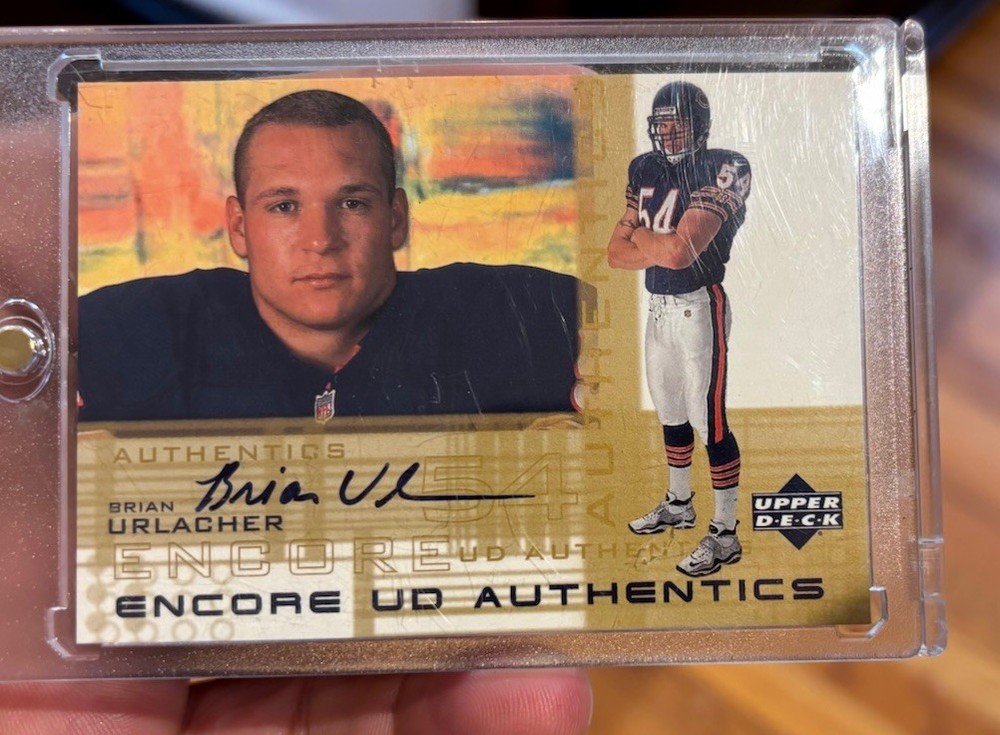 2000 UD Encore Brian Urlacher UD Authentics Rookie Auto