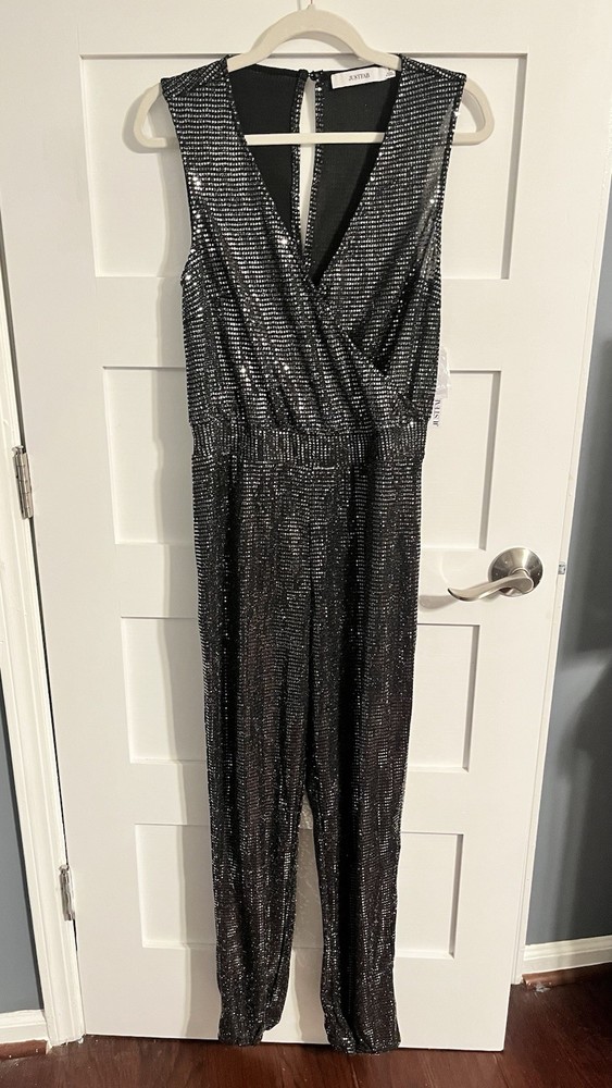 JustFab Women’s Sequin Jumpsuit Size Small