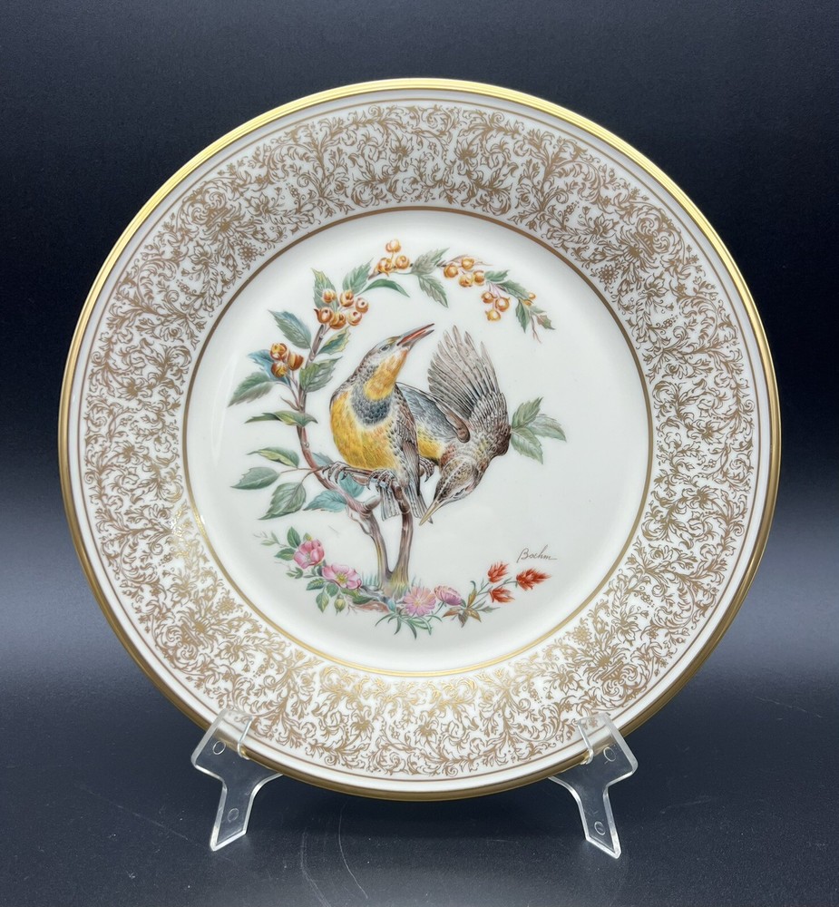 Lenox Collector Plate Edward Marshall Boehm Birds Meadowlark 1973