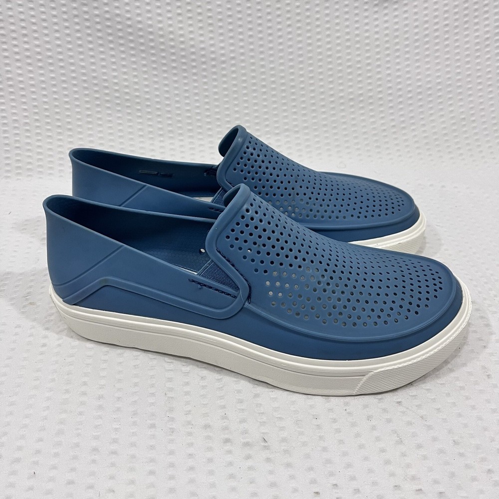 Crocs Citilane Roka Slip-On Loafers Light Blue Mens Size 5 Casual Comfort
