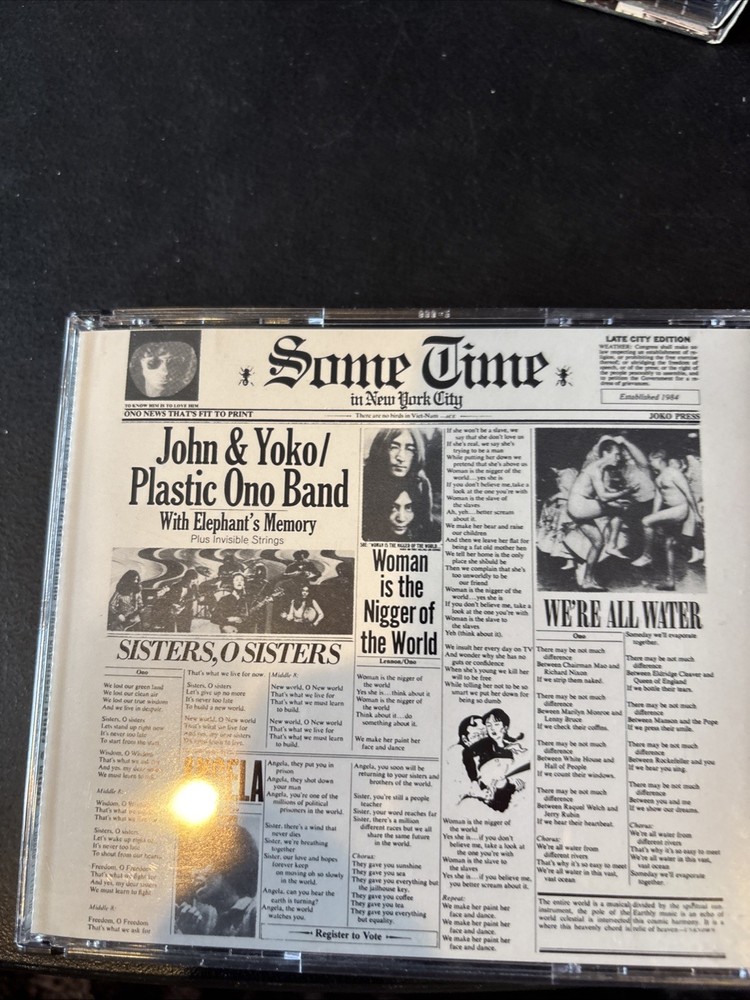 John Lennon and Yoko Ono - Some Time in New York City (1972) 2 CD Like New