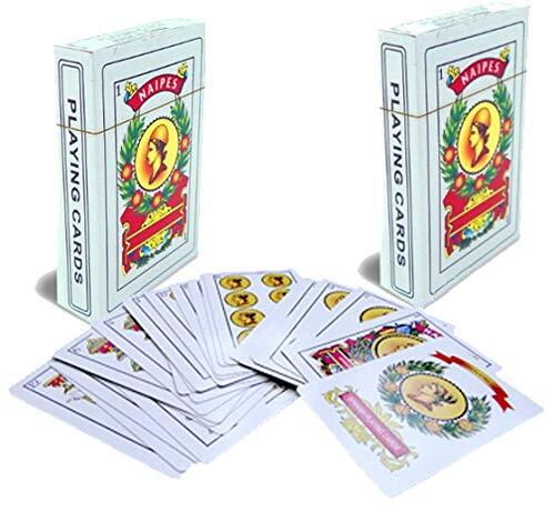 Liliane Collection Spanish Playing Cards - 2 Full Decks with 50 Cards - Smoot...