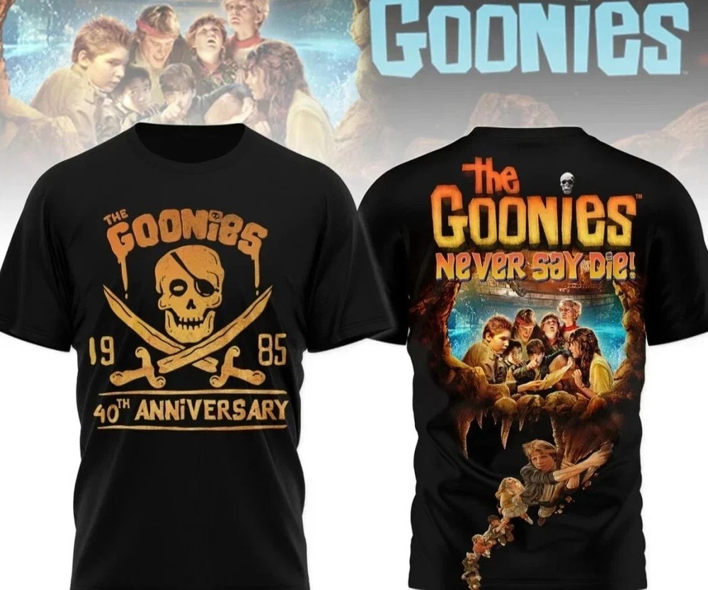 The Goonies 1985 40th Anniversary Never Say Die 3D T-Shirt ZL1838