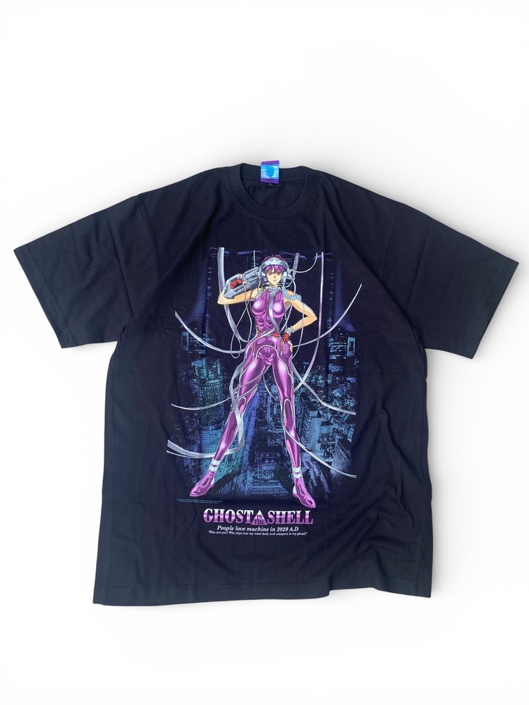 Ghost in the Shell Anime Bootleg T Shirt Rare Limited Size L