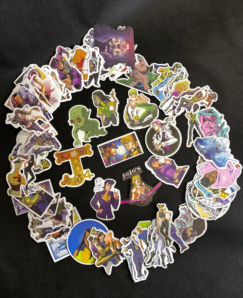 JoJo's Bizarre Adventure Anime Character 100+ Stickers Dio Jotaro Josuke Jolyne