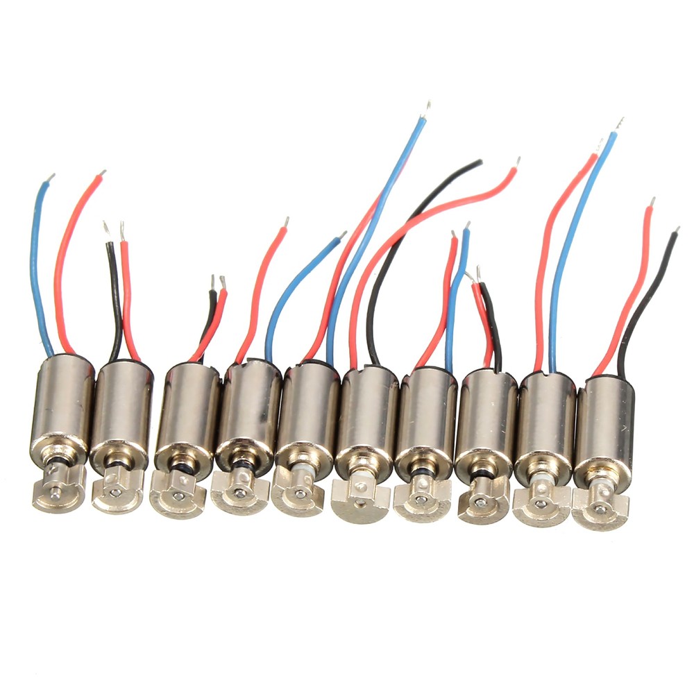 10pcs Durable Micro Cell Phone Coreless Vibration Motor Vibrator 4x8mm DC 1.5-3V