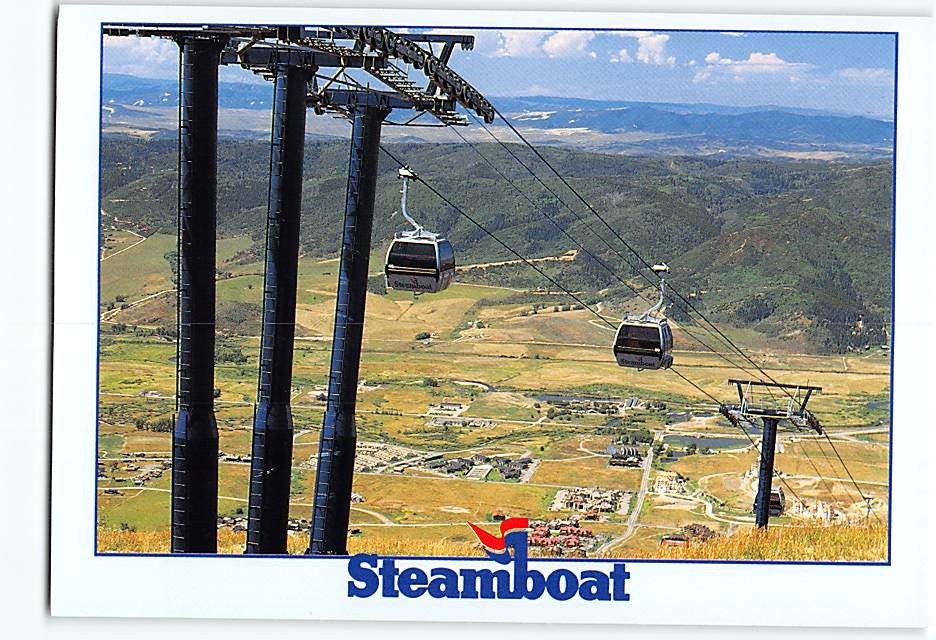 Postcard Gondola at Steamboat Ski Area Steamboat Springs Colorado USA