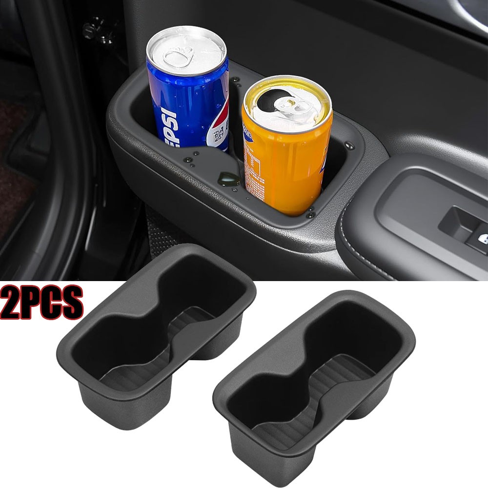 Black Water Cup Holder Storage Box Tray For 2024-2025 Hyundai Santa Fe 6/7 Seats