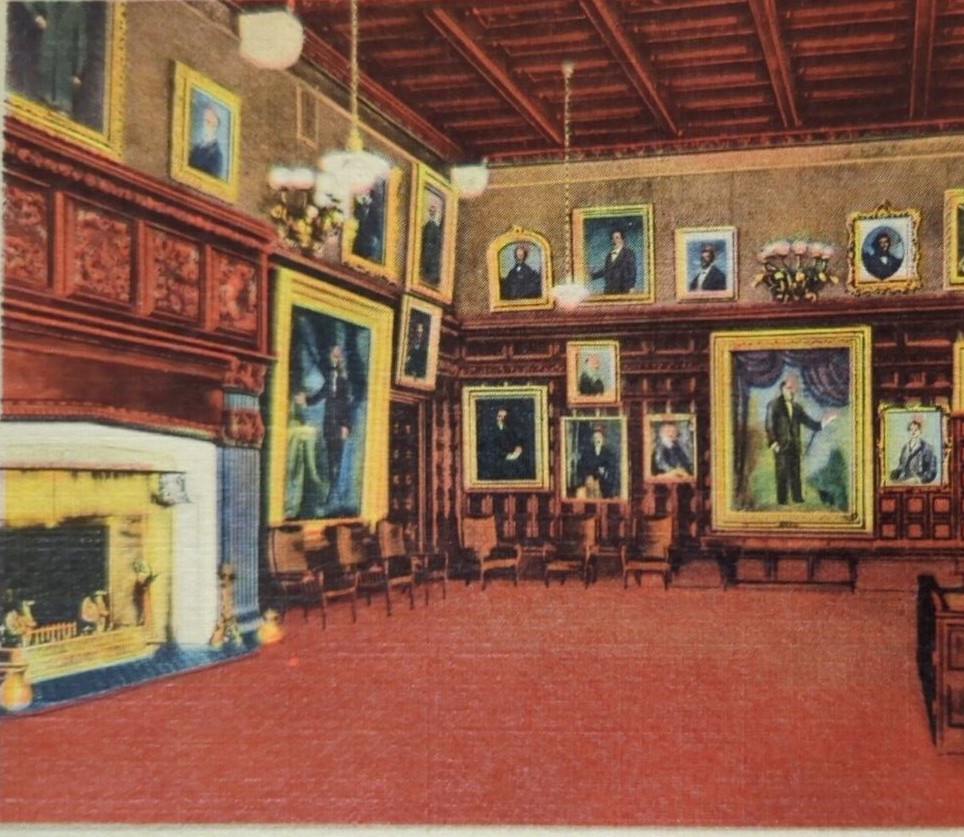 Executive Chamber State Capitol Albany NY New York Vintage Linen Postcard