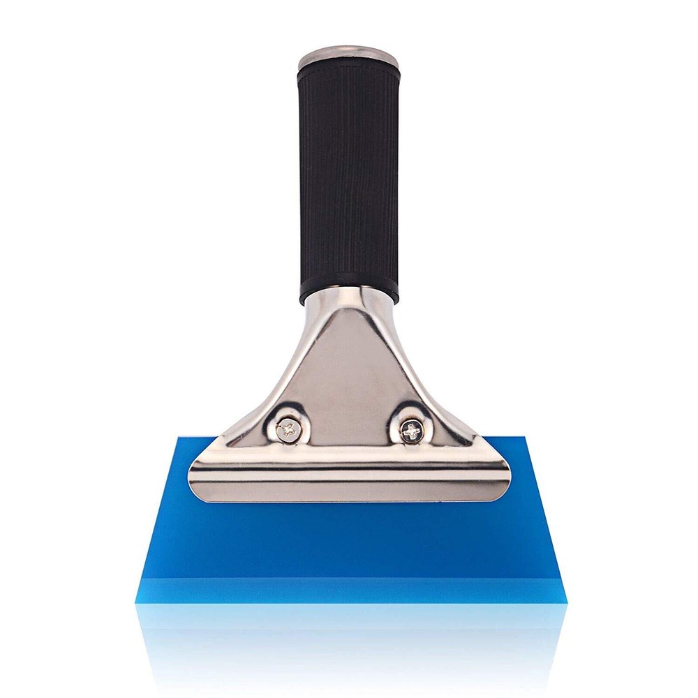 Pro Metal Handle W/Rubber Blade Squeegee Water Side Wiper for Vinyl Wrap Clean