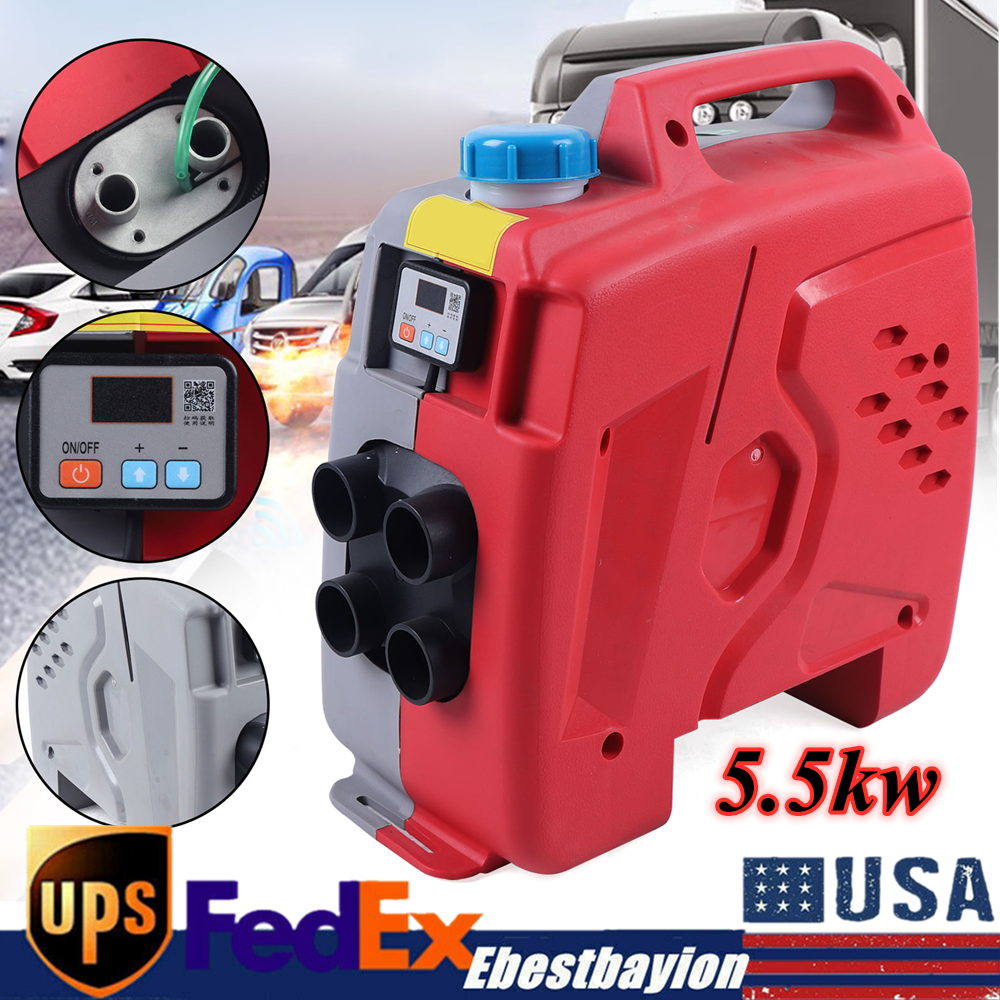 Diesel Parking Heater Air Heater 12V 5500W for Car Trucks Boat Bus RV Red