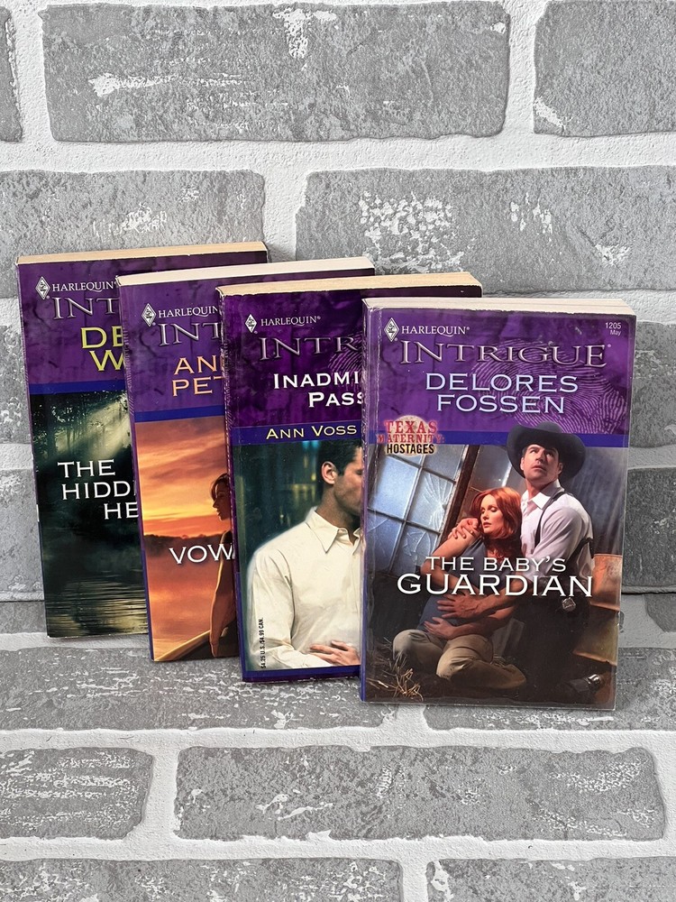 Harlequin Intrigue Series Lot 4 Paperback Books