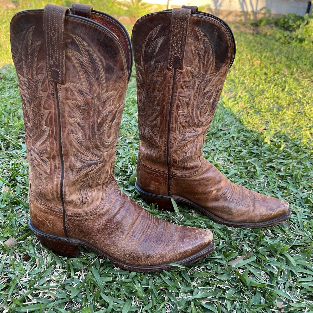 Lucchese 1883 Savannah Mad Dog Goat Leather Women's Boot Size 8.5
