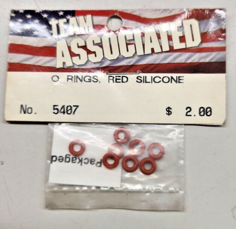 Vintage Team Associated 5407 O Rings Red Silcone