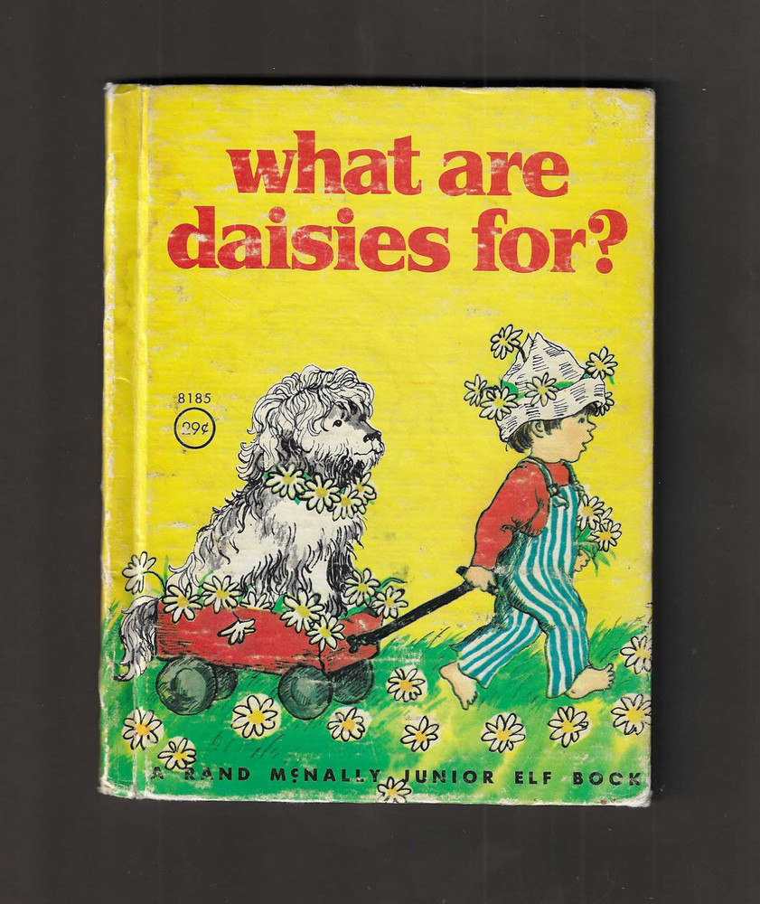 vtg What are Daisies For? by Joan Drescher Rand McNally Elf Book children 1975