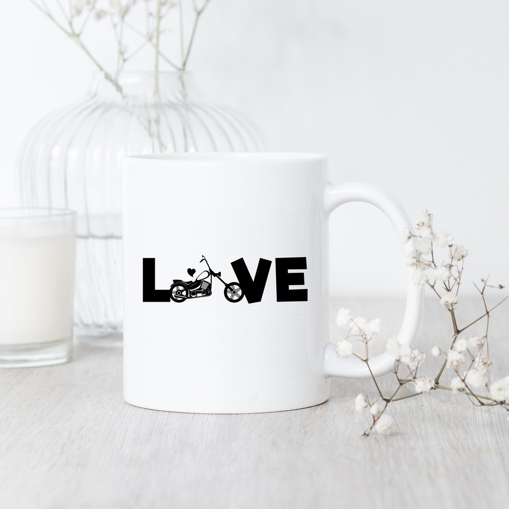 Biker Love Motorcycle Mug Perfect Gift for Riders