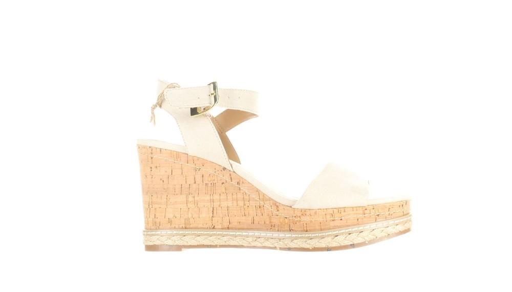 Women's Junee Wedge Ankle Strap Heels in Tan - Size 10 (7621944)
