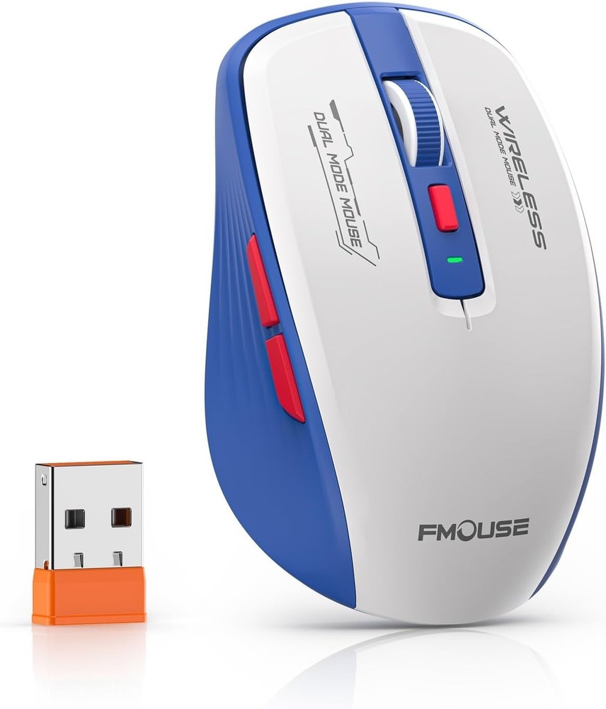 Bluetooth and 2.4GHz Wireless Silent Ergonomic Mouse