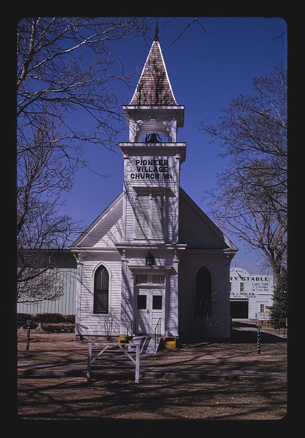 Photo:Minden Nebraska Harold Warp Pioneer Village Church 1996