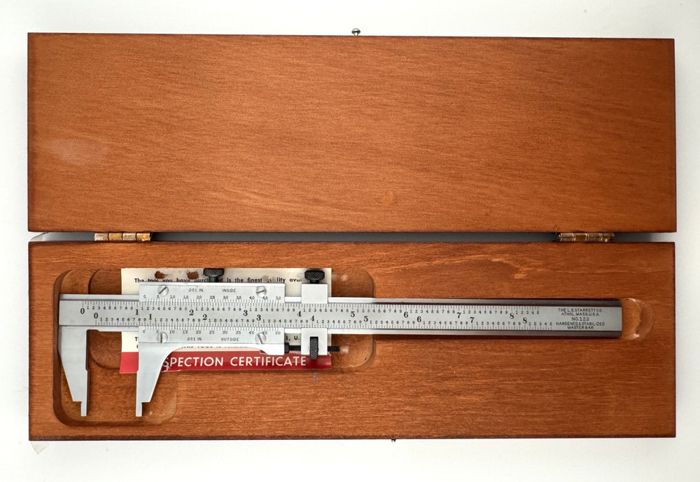 Starrett Master Vernier Slide Caliper 0-6