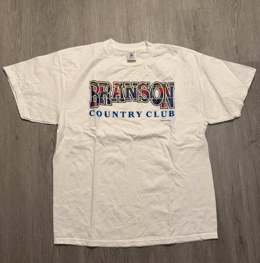 Vtg Branson Country Club Shirt Fruit Loom Best Single Stitch 90s USA XL