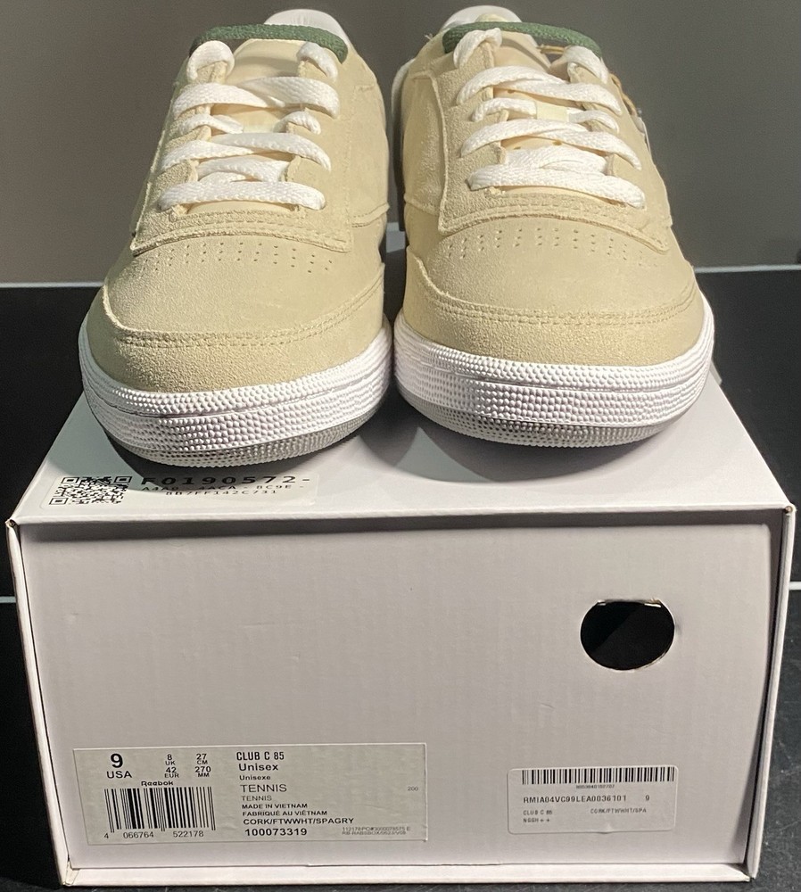 Rebook Club C 85 Jjjjound Cork Suede Size 9