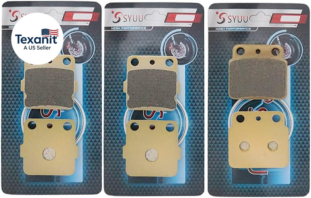 Front Rear Brake Pads Compatible with for Suzuki LT-Z 400 K/Z/L Quadsport 2003 2