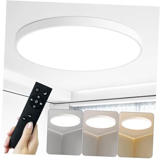 Lámpara de techo de montaje empotrado 36 W 19,7 pulgadas regulable 19,7 pulgadas - 1 paquete blanco